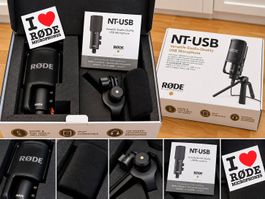 RØDE NT-USB Studio USB Mikrofon inkl. Standfuss & Popfilter
