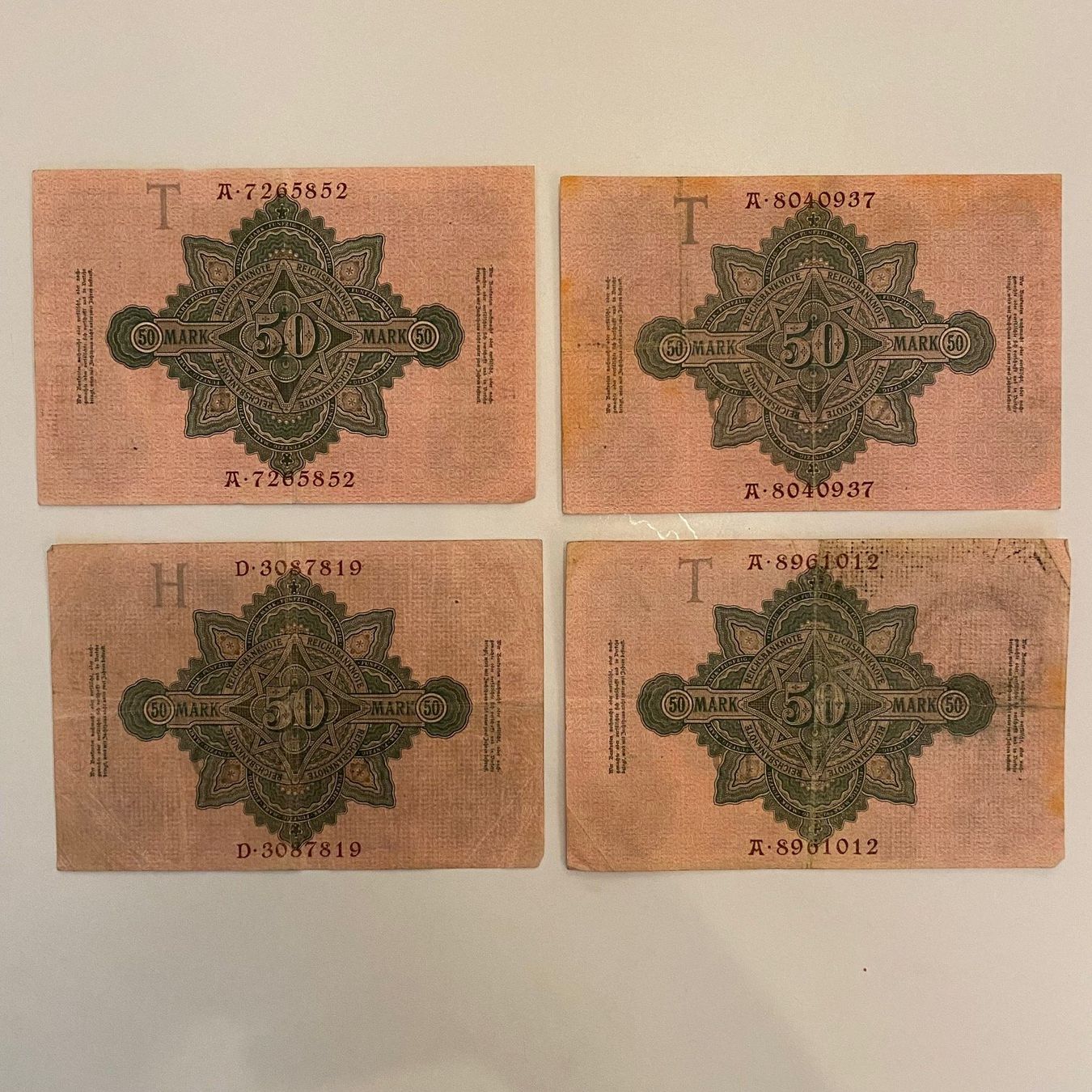 Billets de banque: Fünfzig Mark - Reichsbanknote - 1910 - 50 Mark – D'occasion à Strengelbach par alexandre09 1