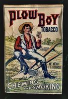 Eine ungeöffnete Originalverpackung Plow Boy Tabacco