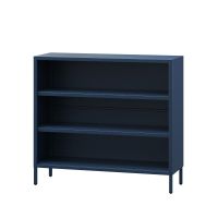 Bücherregal mit 3 Fächern Metallregal Glitzernd - Dunkelblau