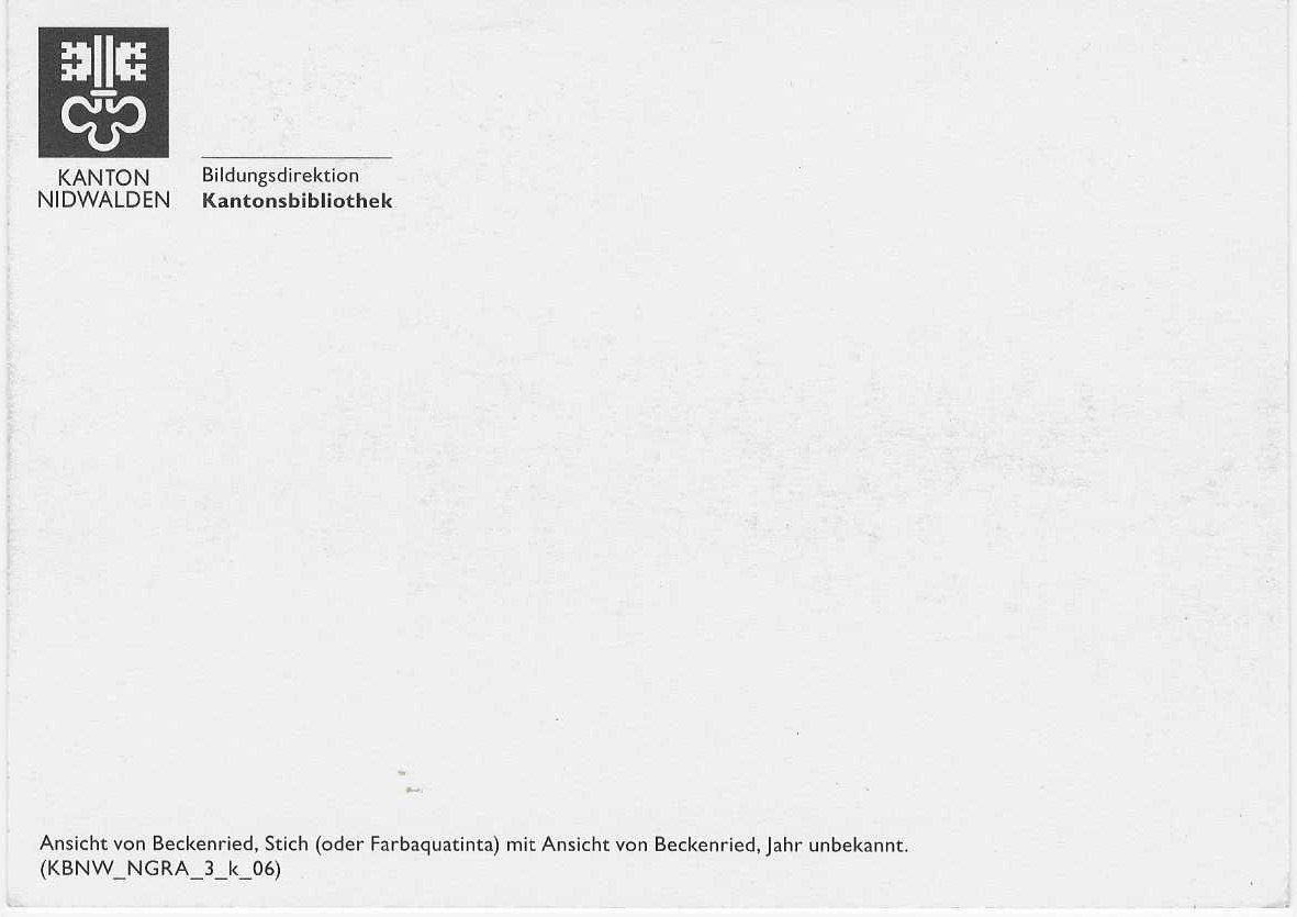 Cartoline postali: Ansichtskarte von Beckenried Stich mit Bergpanorama – Usato da Luzern venduto da gil_9jtr 1