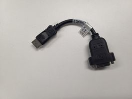 Displayport zu DVI-D Adapter, 20 cm lang, Schwarz
