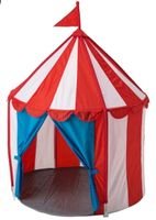 Circus Tent Toy Children Red White Blue Used IKEA 