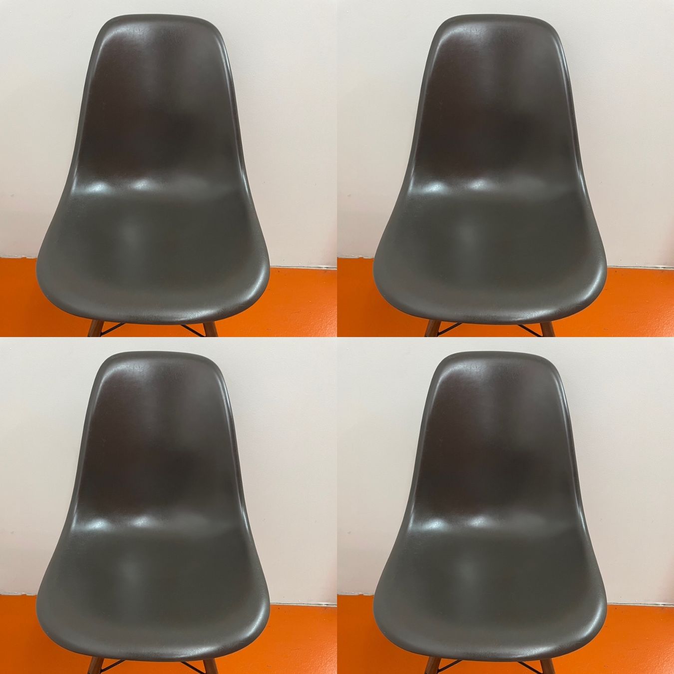 Eames Sedie: Eames Side Chairs Dark Brown – Usato da ipsach venduto da Latigo 9