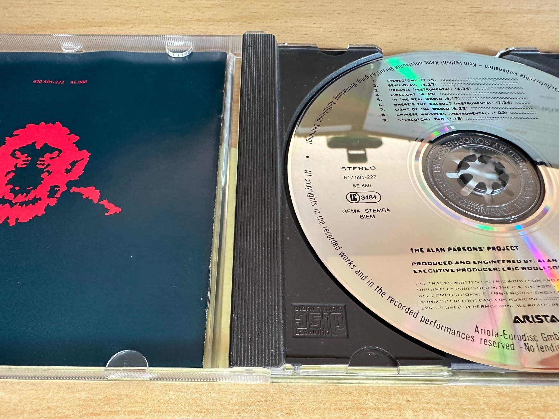 CDs: The Alan Parsons Project – Stereotomy – Gebraucht aus Rikon im Tösstal von Alpenmutz 2