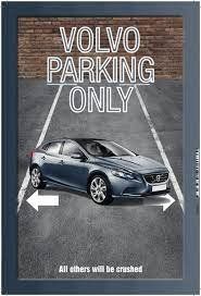 Insegne: Blechschild-VOLVO-PARKING ONLY-ALL OTHERS WILL BE CRUSHED – Nuovo e nell'imballaggio originale da Rupperswil venduto da big-one-sale
