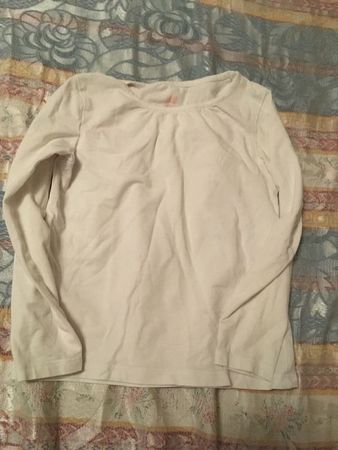 Mädchen Basic Sweatshirt weiss 110/116