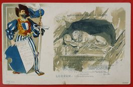 Prägekarte Luzern 1903 -  Löwendenkmal