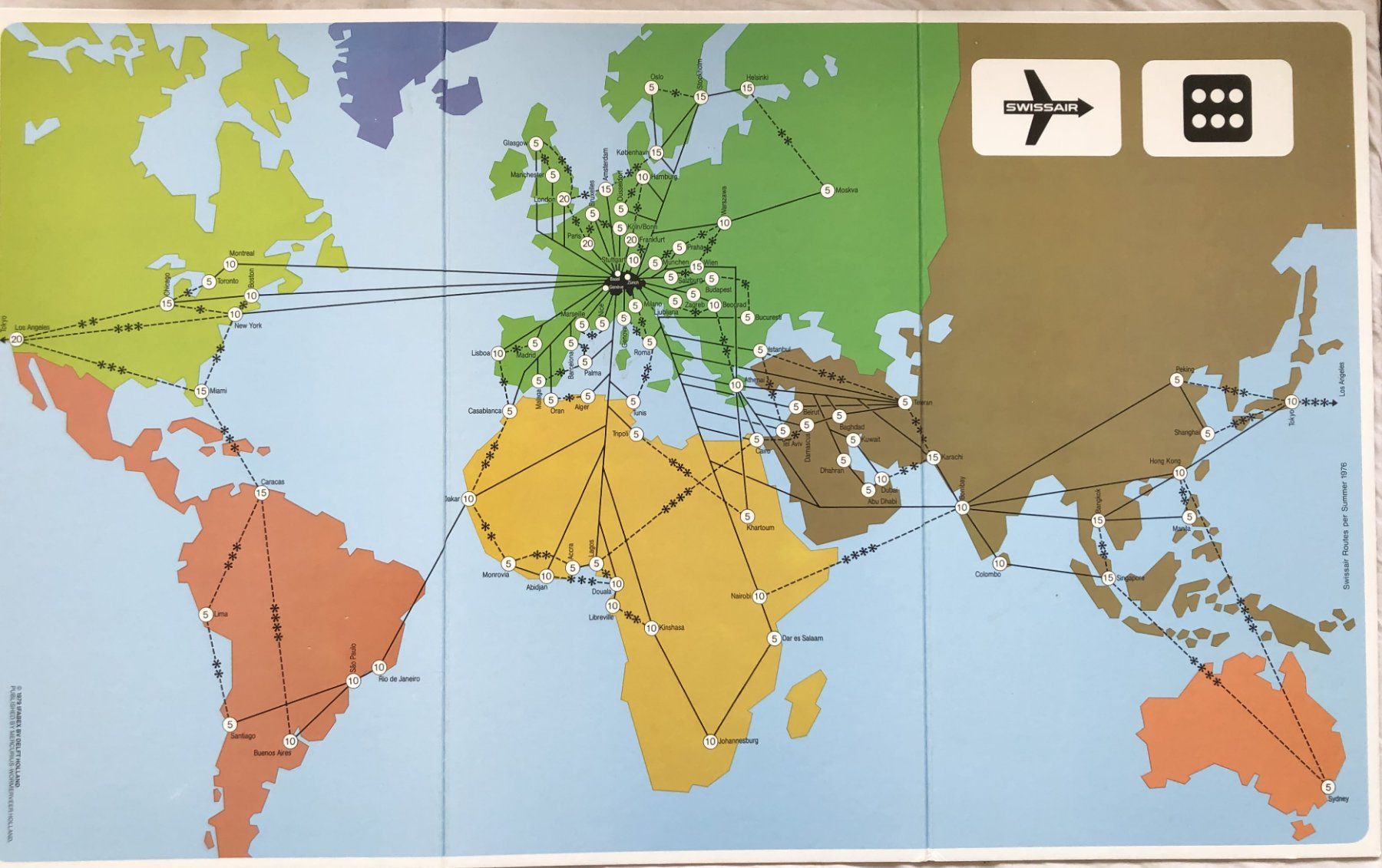Giochi: SWISSAIR - Brettspiel - 1979 – Usato da Schaffhausen venduto da durruti 4
