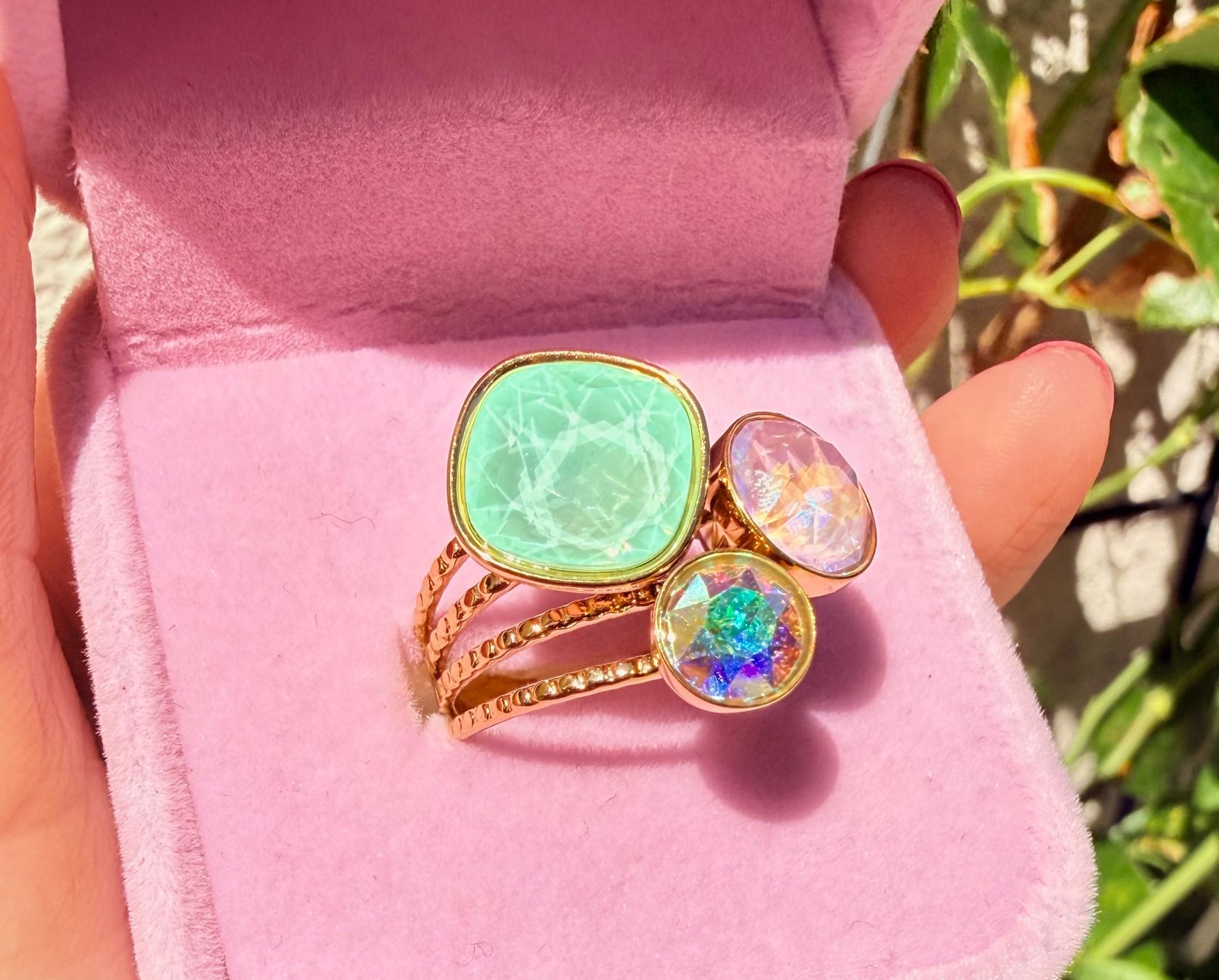 Anelli: Bague Pastel en acier inoxydable – Nuovo e nell'imballaggio originale da St-Maurice venduto da Sandrinette123 1