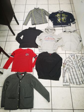 (A18)  9 x Marken Kleiderpaket gr. 140 (winterpaket)