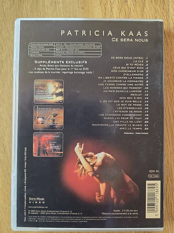 Tutti i DVDs: Patricia Kaas – Usato da Heimberg venduto da Cpidu 1