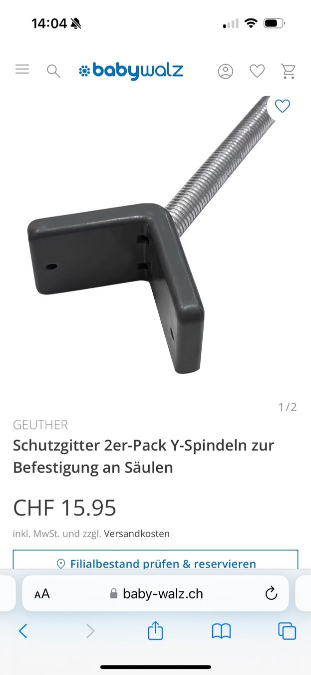 Sécurité: Schutzgitter 2er-Pack Y-Spindeln – D'occasion à Pfeffingen par Berdeg 1