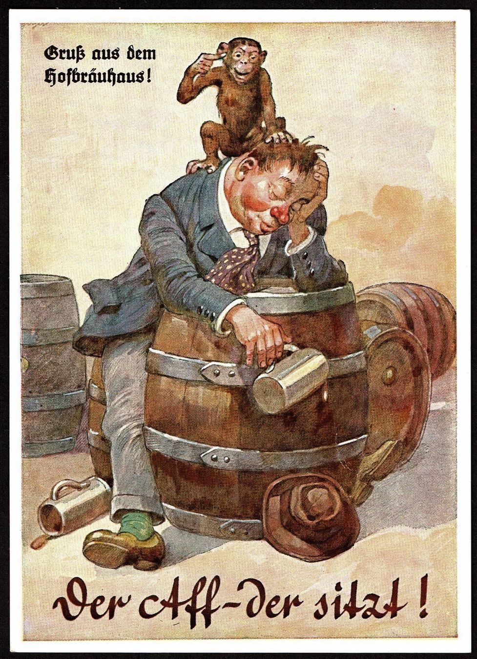 Cartoline postali: AK Hofbräuhaus 1 – Usato da Basel venduto da Falconis