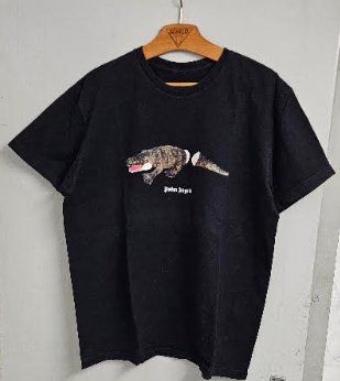 T-shirt Palm Angels noir motif crocodile taille XL occasion