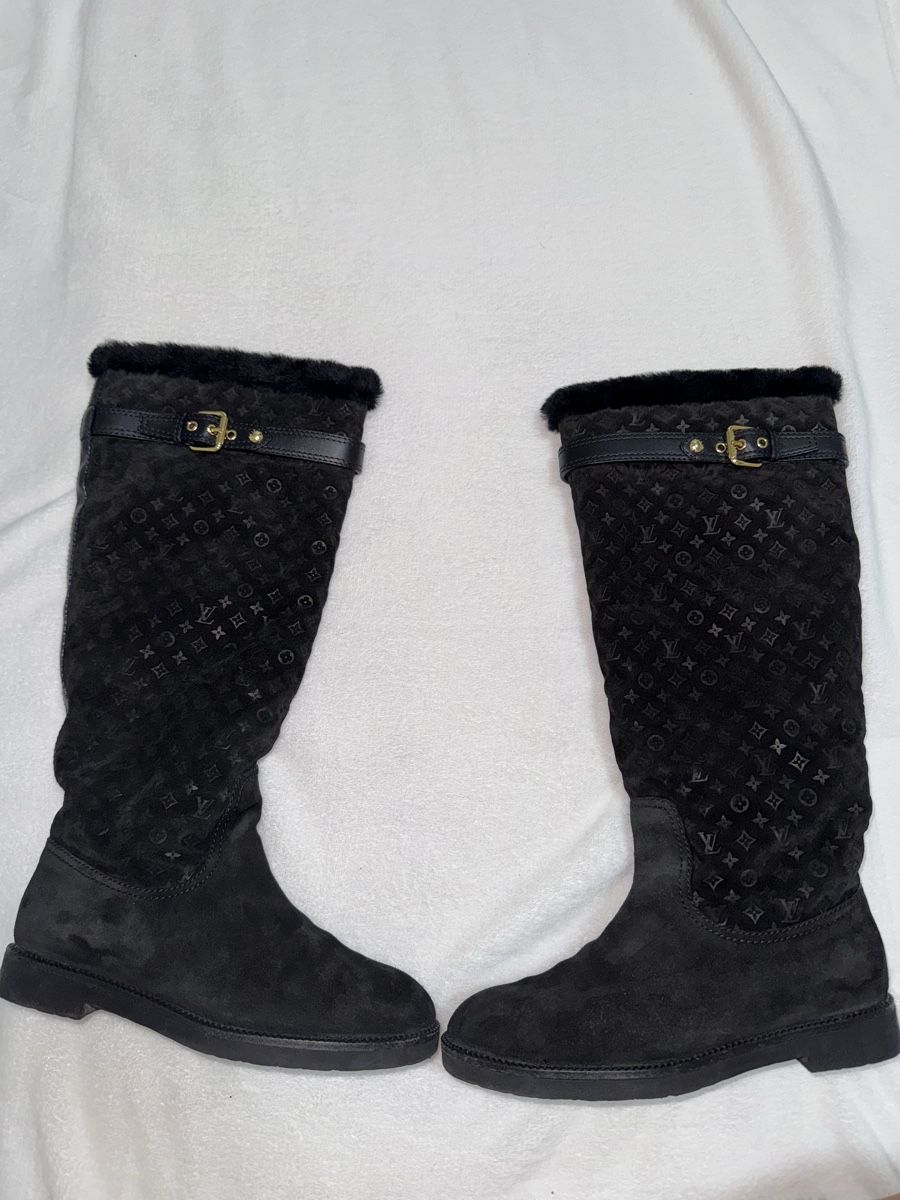 Damenschuhe: Louis Vuitton Black Winter Boots, 37❄️ – Gebraucht aus Genève von Lux_trend26