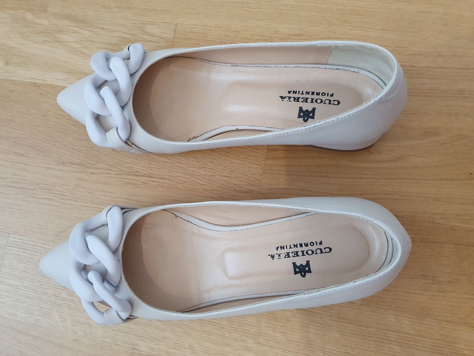 Damenschuhe: Lederballerina beige Grösse 39 – Neu (gemäss Beschreibung) aus Wettingen von __Dom__ 5