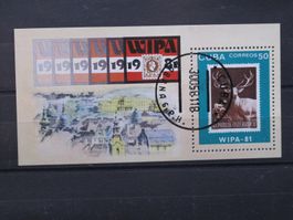 Cuba 1981 WIPA Exhebition Block gest
