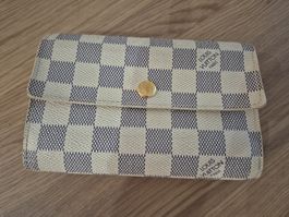 LOUIS VUITTON PORTEMONNAIE ALEXANDRA DAMIER AZUR CANVAS