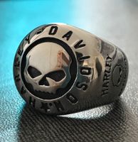 Bague Harley-Davidson Tête de Mort Argentée J102