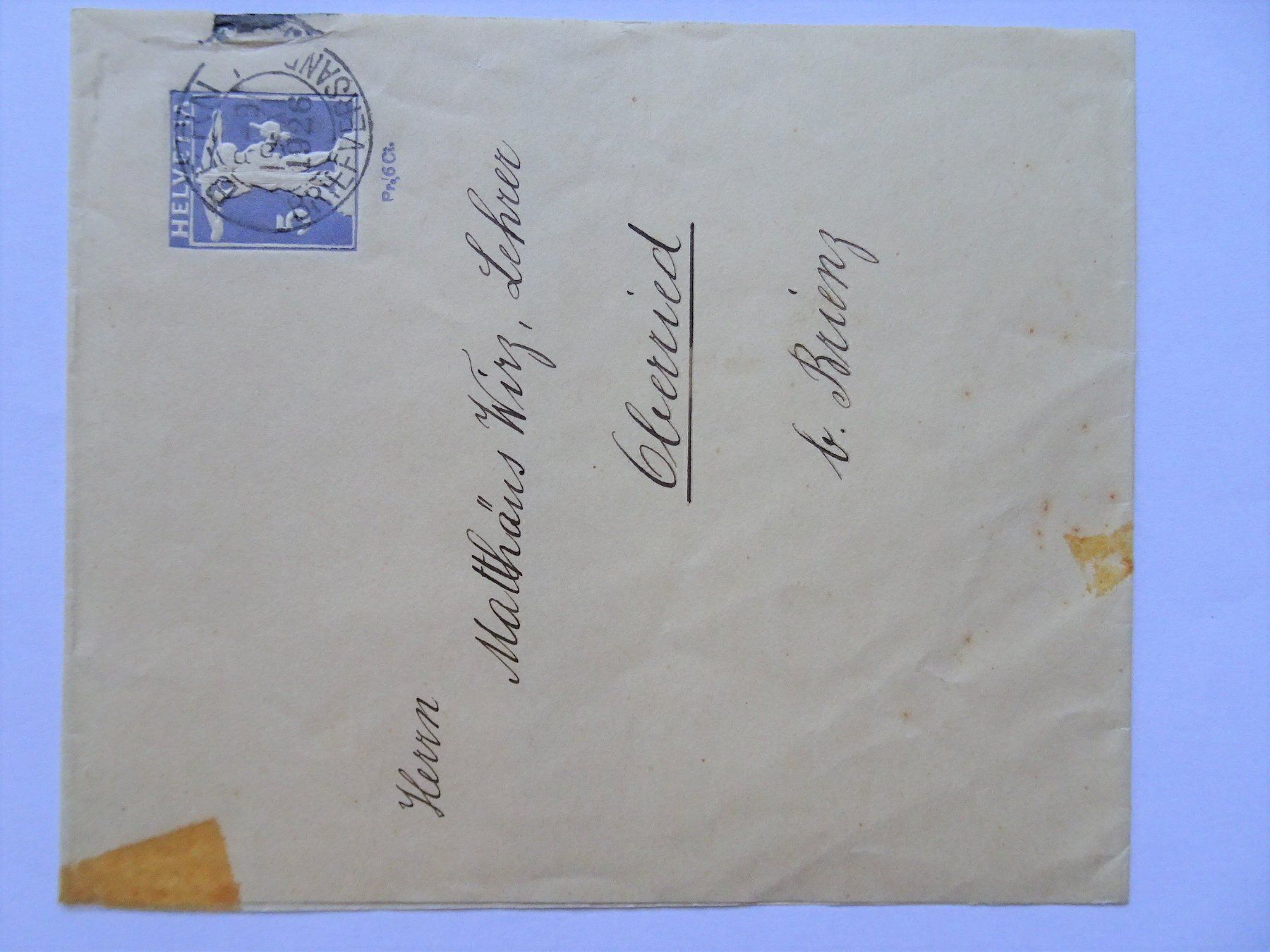 Cartoline postali: 1926 – Usato da Aadorf venduto da Chnorli-Furz