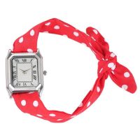 NEUE Damen Uhr rot weiss Polka dots - 806016