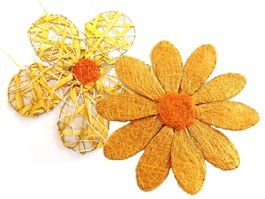 Deko Blume gelb 30 und 35cm