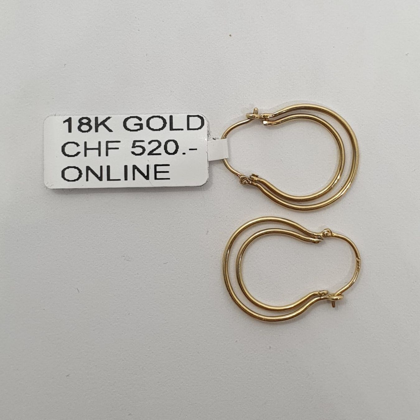 Orecchini pendenti & Orecchini a lobo: Echt 18K Gold Creolen – Usato da Luzern venduto da Goldhaus-Luzern 2