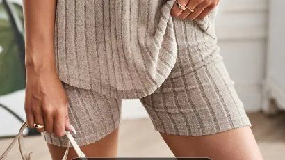 Hellbeige super bequeme Shorts kurze Hose Gr. XS - 226230