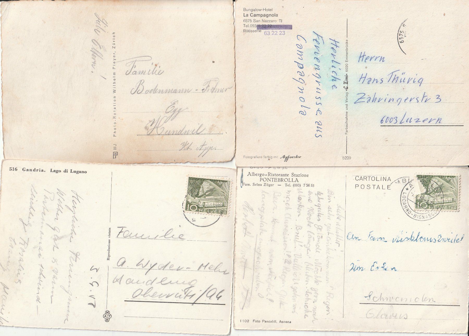 Cartoline postali: 15 Diverse karten Tessin – Usato da Lumbrein venduto da made02 5