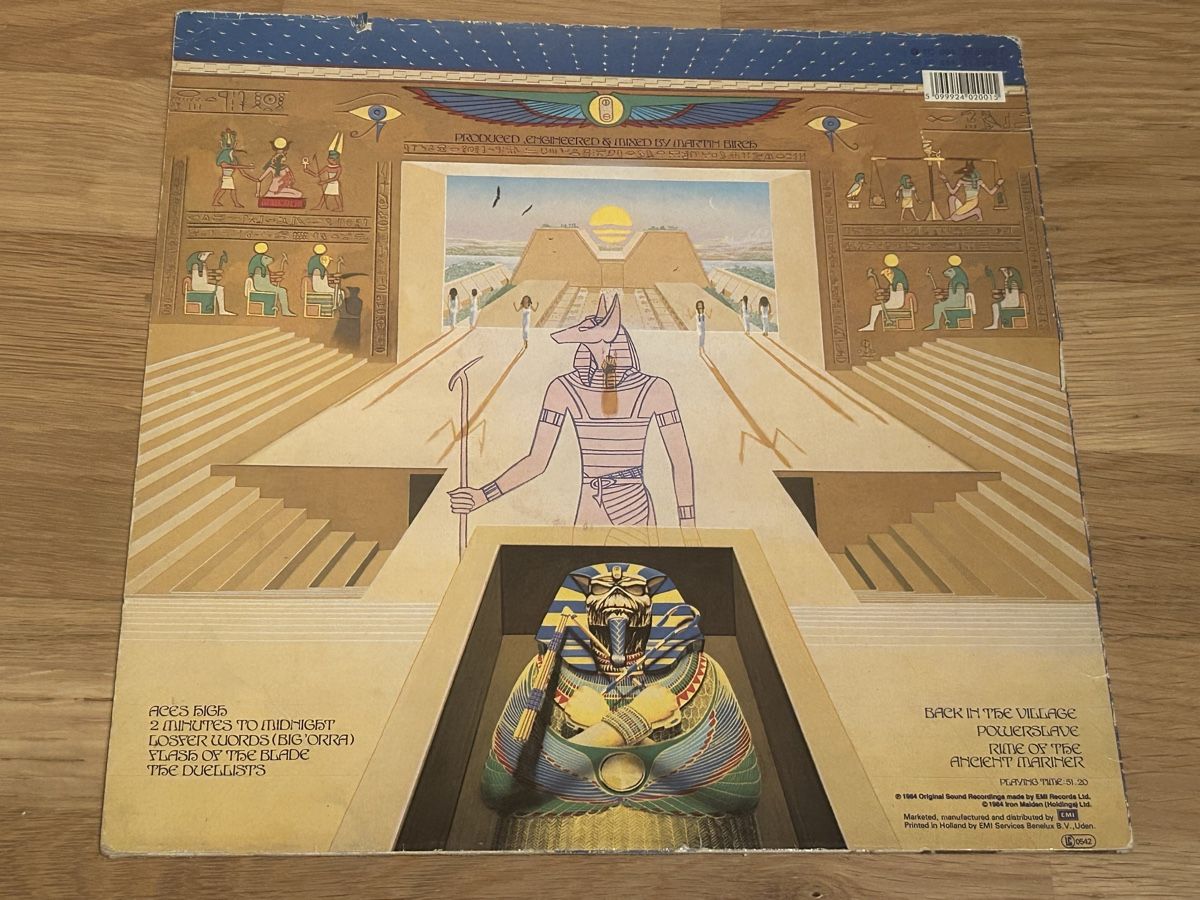 Vinyles: Iron Maiden. 1984. Powerslave  – D'occasion à Faulensee par Mizuno06 1