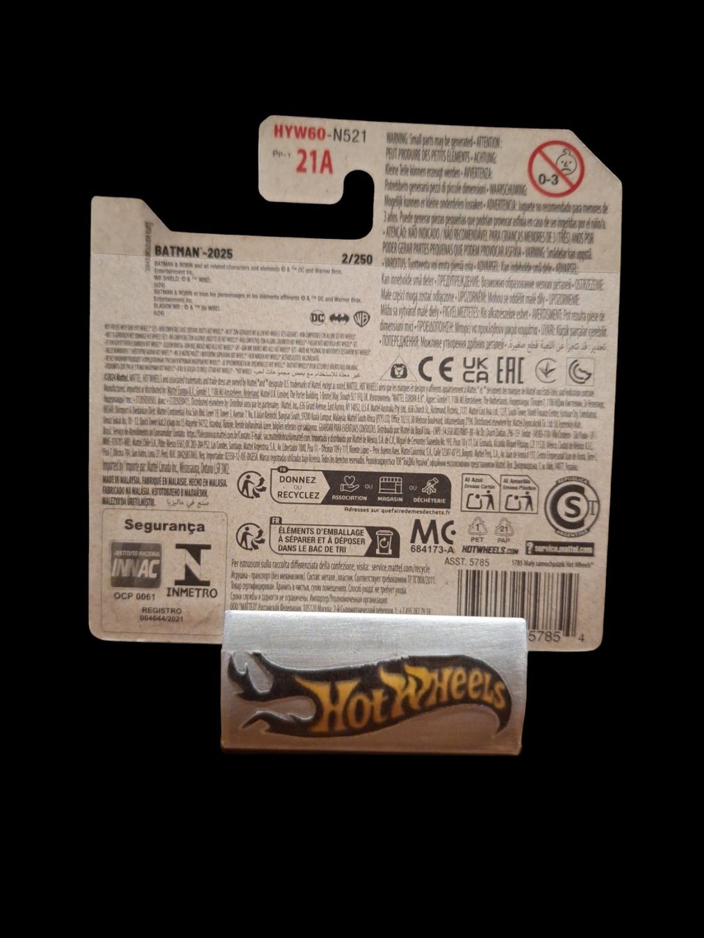 Hot Wheels Modellini d'auto: Hot Wheels Batman 2025 Batman & Robin Batmobile 1/5 S – Nuovo e nell'imballaggio originale da Adlikon venduto da Mmartin0 1