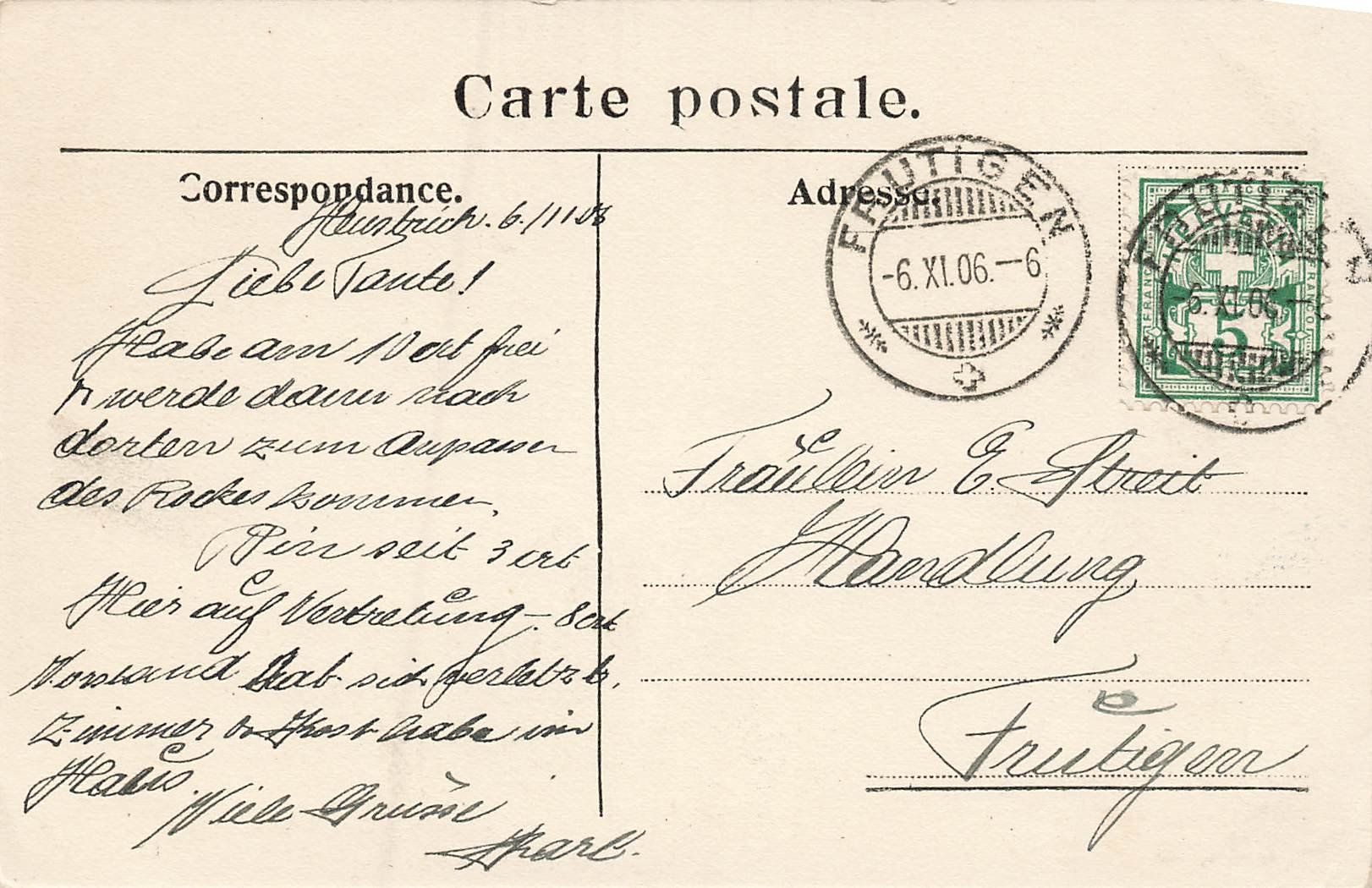 Cartoline postali: Heustrichbad 1906 – Usato da Schwyz venduto da Seffi56 1