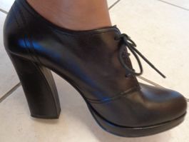 Schuhe 5TH AVENUE, schwarz, Leder, Gr.38