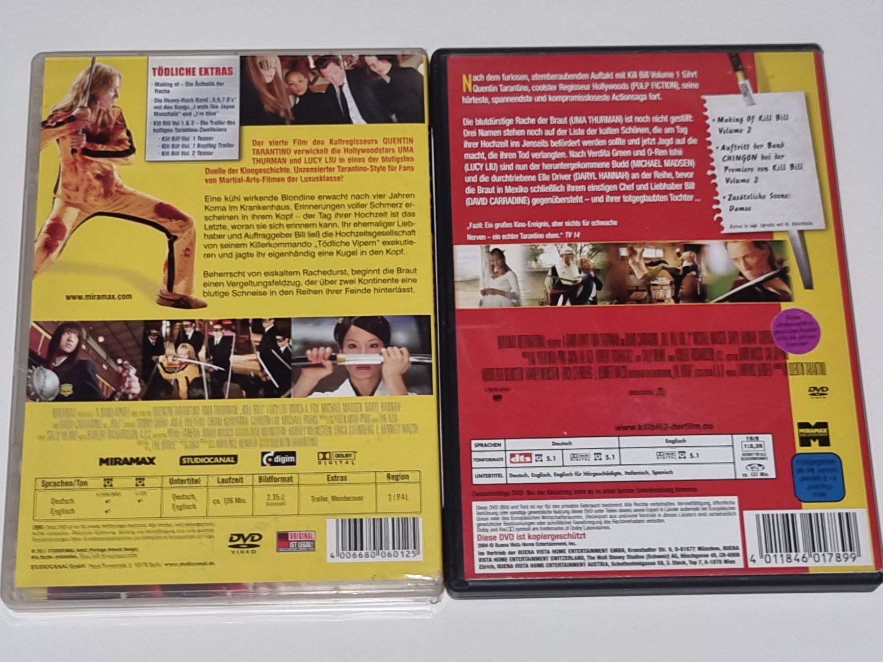 Tous les DVDs: DVD: Kill Bill - Teil 1+2 – D'occasion à Ehrendingen par Thomas_2 1