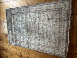 Magnifique tapis 100% soie