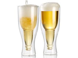 Doppelwandiges Bierglas,  2er-Set (fabrikneu)