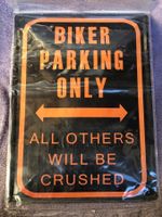 Biker parking only motorrad zweirad