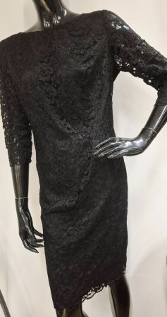 KLEID DRESS 44 L PATRIZIA DINI SPITZE,  TOP MIT MANTEL PUMPS