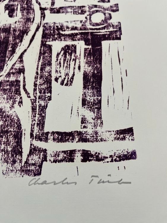Xilografie: CHARLES TRÜEB HOLZSCHNITT SIGNIERT NUMMERIERT – Usato da Gersau venduto da kunst-online 3