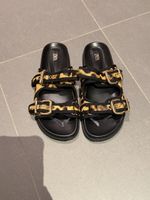 Zara Sandalen mit Leopardenmuster, Grösse 37