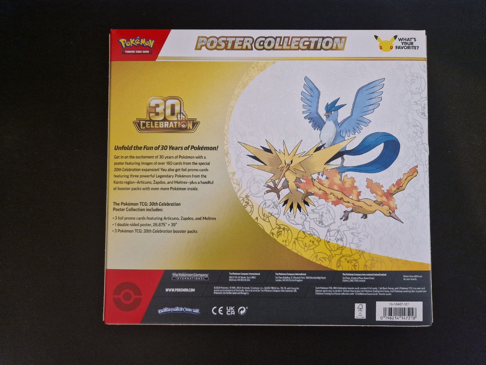 Pokémon Carte collezionabili: Pokemon 30th Anniversary Poster Collection – Nuovo e nell'imballaggio originale da Biasca venduto da eli_wmr5 1