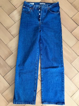 LEVI's Ribcage straight ankle, mittelblau W27 L29