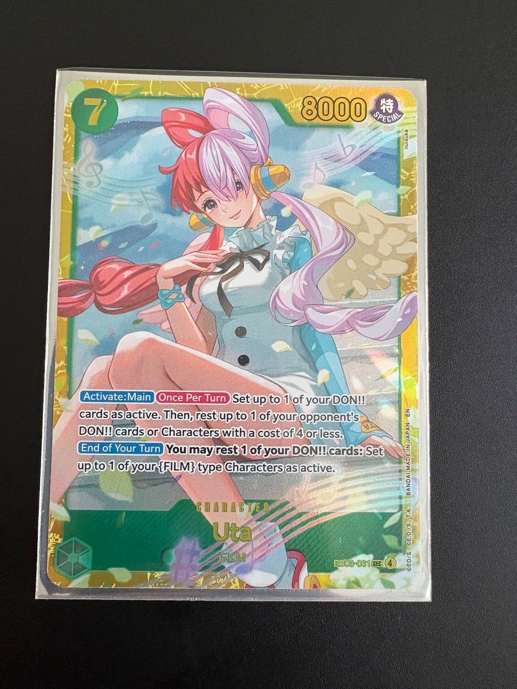 Bandai Carte collezionabili: One Piece TCG - Uta EB03-061 EN – Nuovo (secondo la descrizione) da Birsfelden venduto da alex4127