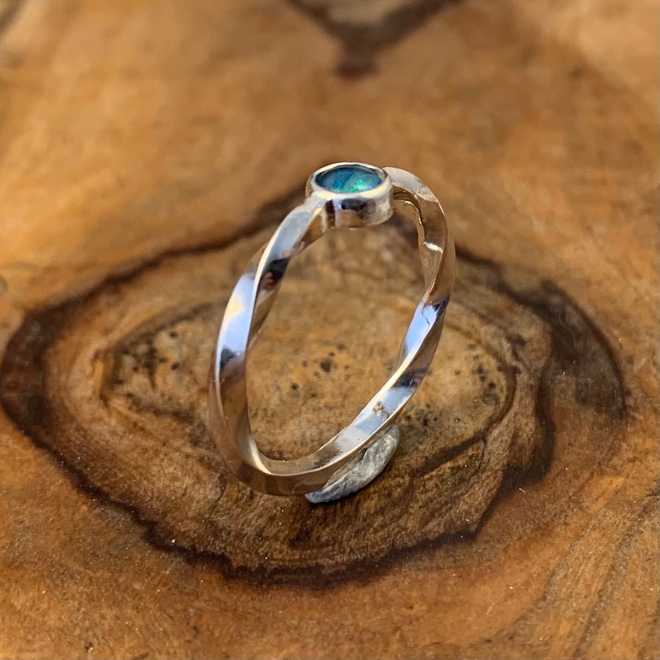 Bagues: Silberring Verdrehter Opal Gr.59,5 – Neuf (Voir description) à Thun par Svonskj 3