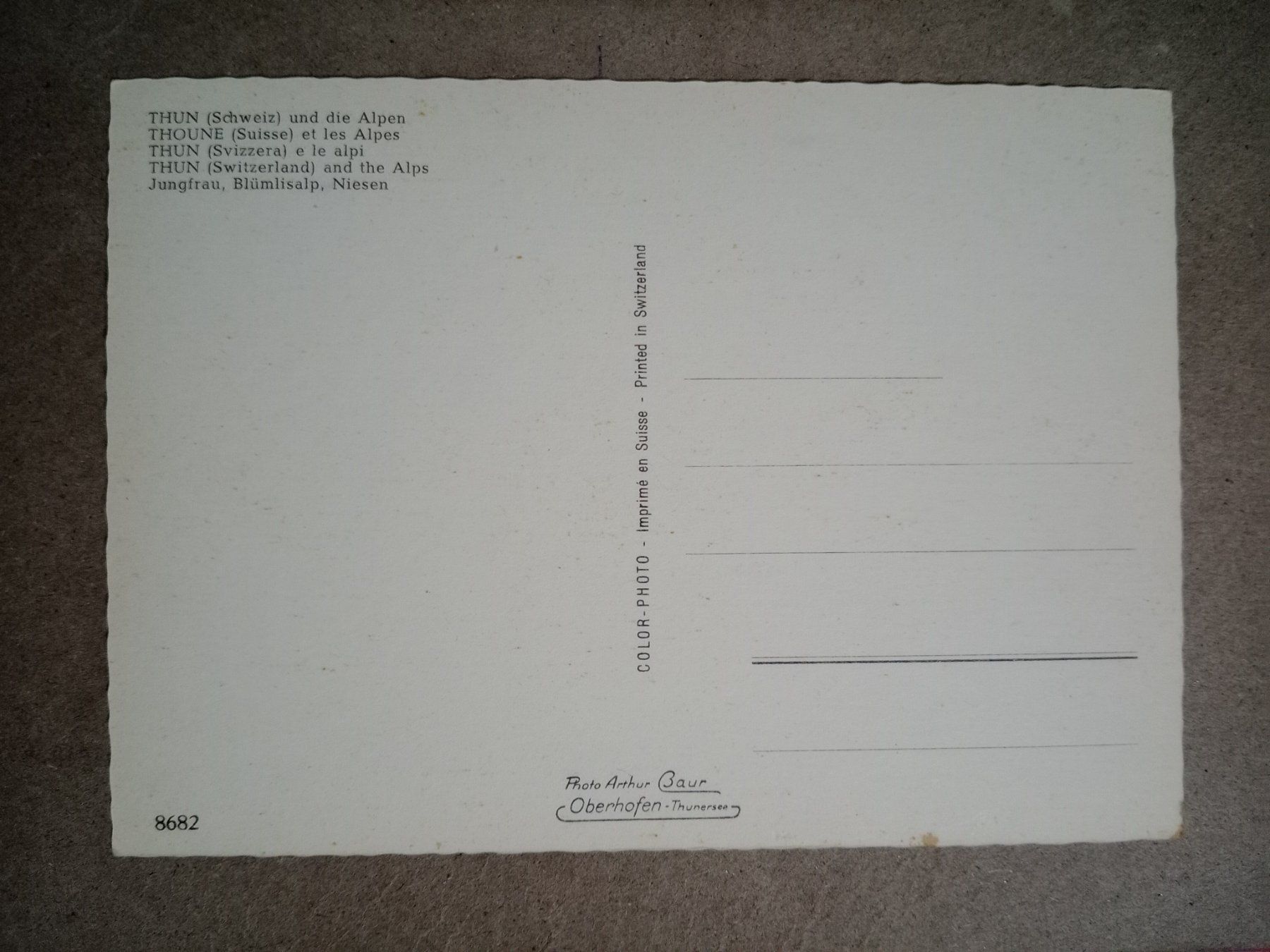 Cartes postales: AK Thun Bern – D'occasion à Küttigen par Melisch1000 1
