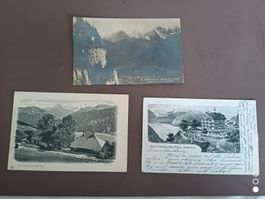 Drei alte Ansichtskarten Beatenberg / Berner Oberland Bern
