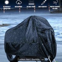 Housse de protection pour scooter, vélo, moto, noir, 