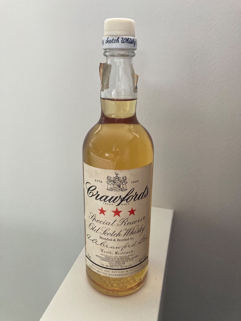 Bevande alcoliche: Whisky von ca 1985 Crawfords – Nuovo (secondo la descrizione) da Roggwil BE venduto da Maui2000