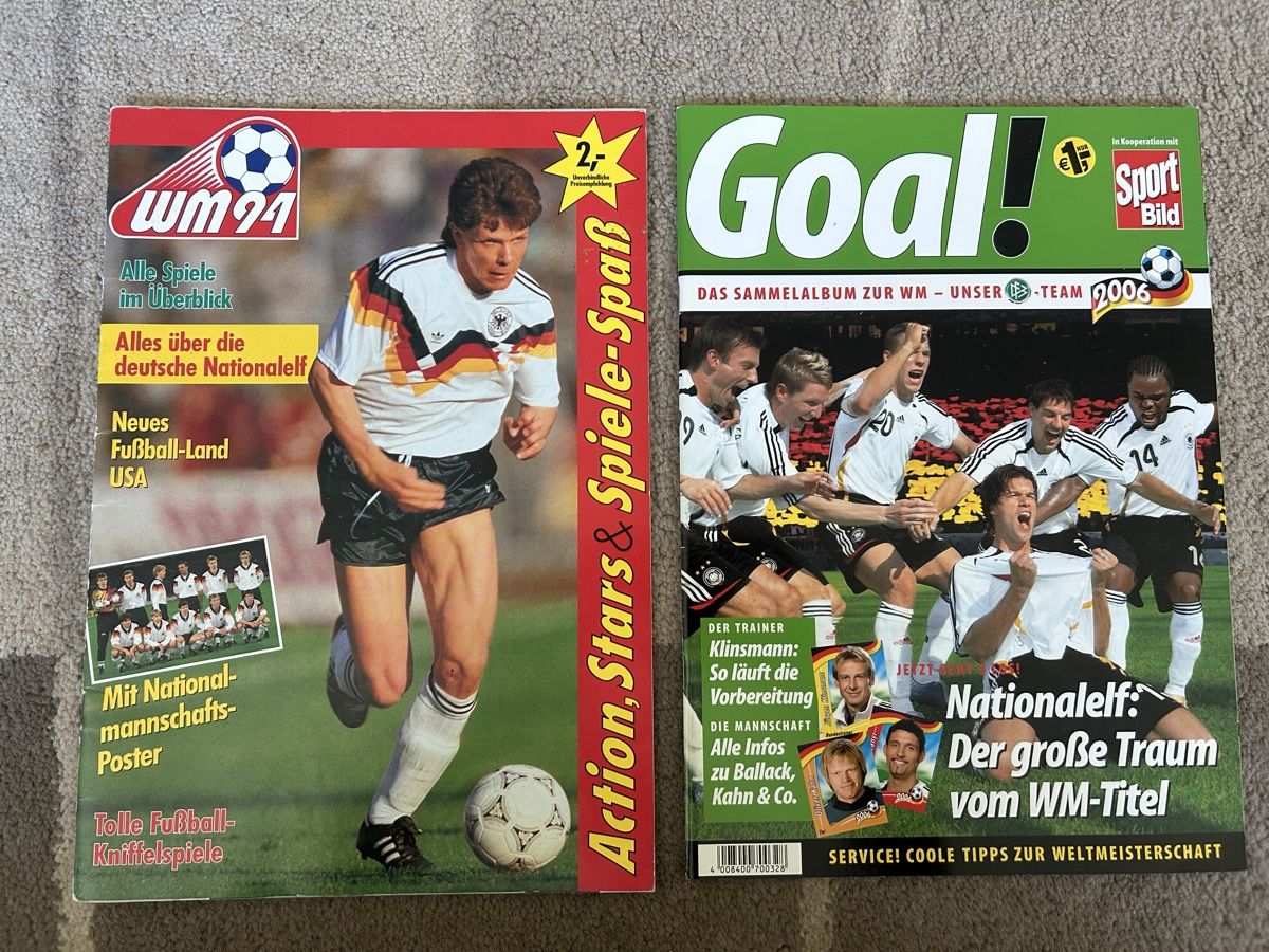 Panini Carte collezionabili: DFB Stickerhefte Wm94 und 2006 – Usato da Binningen venduto da Flagello